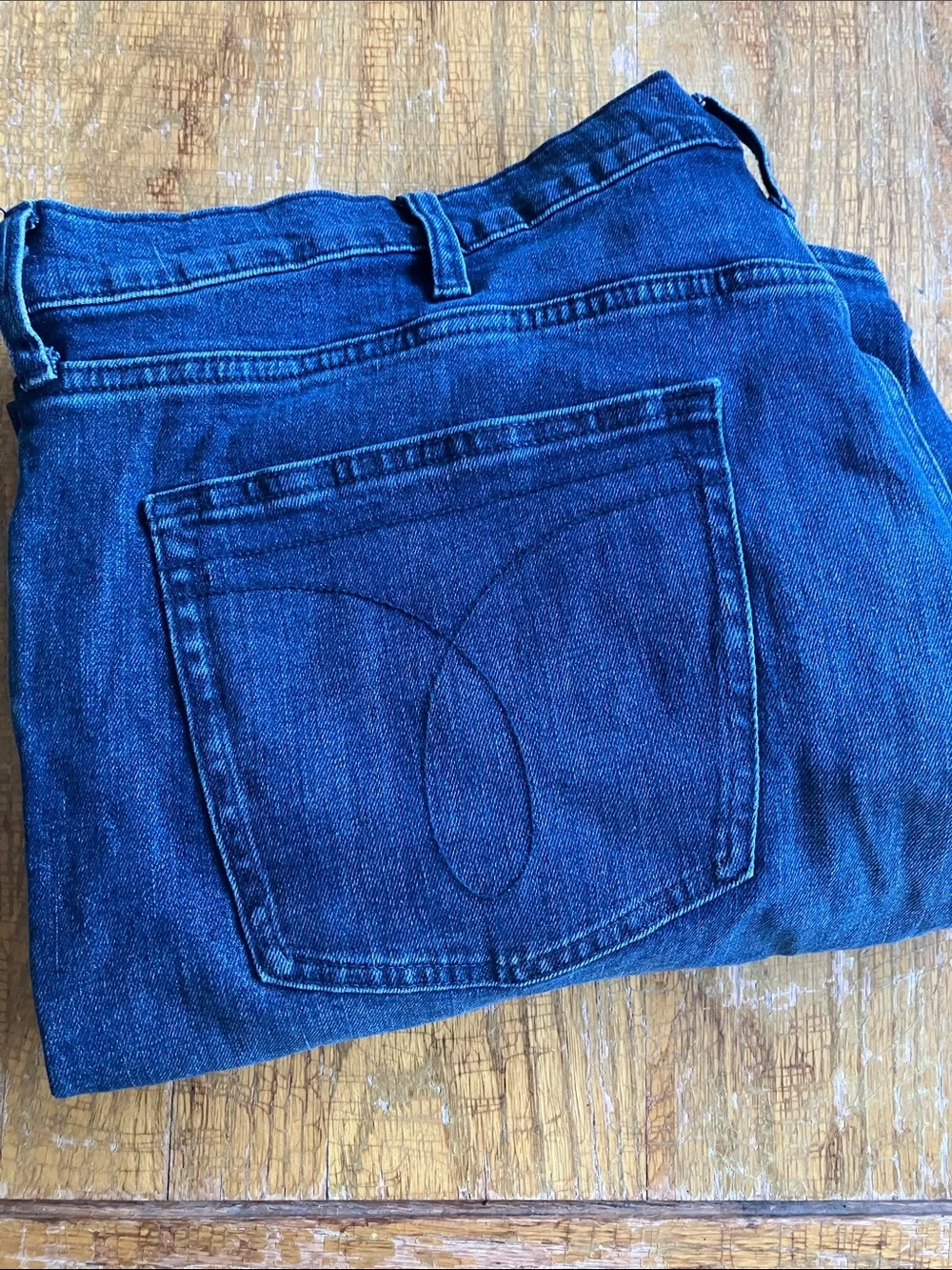 Calvin Klein Men's Deep Blue Straight Jeans